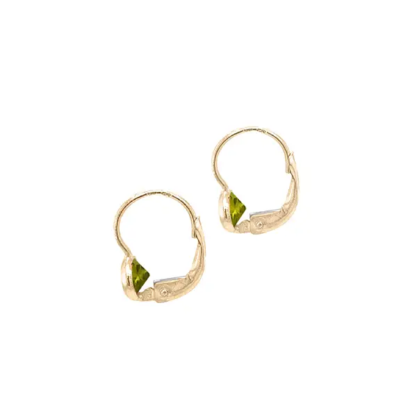 Vòng tai vàng đính đá zircon