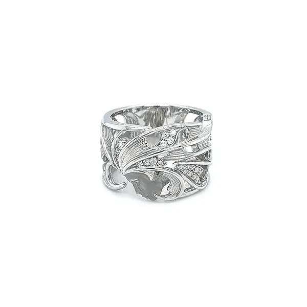 Nhẫn vàng Carrera y Carrera Atlantis Sirena Aire