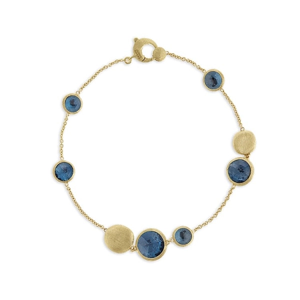 Vòng tay vàng với đá topaz xanh Marco Bicego Jaipur