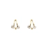Hoa tai vàng đính đá Zircon lấp lánh