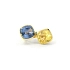 Nhẫn Vàng Vàng 18K Đính Đá Sapphire Xanh và Vàng