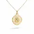 Mặt dây chuyền vàng Đức Mẹ Maria với khung hoa văn