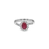 Nhẫn vàng đính ruby và kim cương