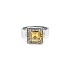 Nhẫn vàng đính đá citrine và kim cương