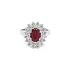 Nhẫn vàng đính ruby và kim cương
