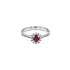 Nhẫn vàng đính ruby và kim cương