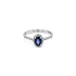 Nhẫn vàng đính sapphire và kim cương