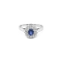 Nhẫn vàng đính sapphire và kim cương