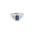 Nhẫn vàng đính sapphire và kim cương