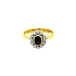 Nhẫn vàng đính sapphire và kim cương