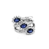 Nhẫn vàng đính sapphire và kim cương