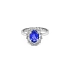 Nhẫn vàng đính sapphire và kim cương