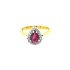 Nhẫn vàng đính ruby và kim cương