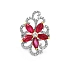 Nhẫn vàng đính ruby và kim cương
