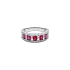 Nhẫn vàng đính ruby và kim cương