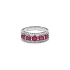 Nhẫn vàng đính ruby và kim cương