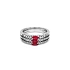 Nhẫn vàng đính ruby và kim cương