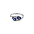 Nhẫn vàng đính sapphire và kim cương