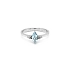 Nhẫn vàng đính đá aquamarine và kim cương