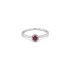 Nhẫn ruby với kim cương trắng vàng