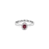 Nhẫn ruby với kim cương trắng vàng