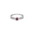 Ruby đỏ với kim cương trắng vàng