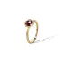 Nhẫn Marco Bicego Lunaria bằng vàng với đá garnet