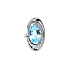 Nhẫn vàng đính đá topaz xanh và kim cương