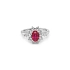 Nhẫn vàng đính ruby và kim cương
