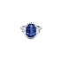 Nhẫn vàng đính sapphire và kim cương