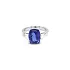 Nhẫn đính hôn bằng vàng với Tanzanite và kim cương