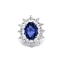 Nhẫn vàng đính sapphire và kim cương