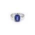 Nhẫn vàng đính Tanzanite và kim cương