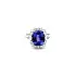 Nhẫn kim cương với đá Tanzanite
