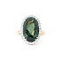 Nhẫn cao cấp với đá tourmaline xanh và kim cương