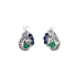 Vòng tai vàng đính ngọc lục bảo, sapphire và kim cương