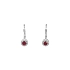 Vòng tai Ruby đính kim cương bằng vàng nguyên khối