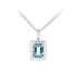 Vòng cổ sang trọng kết hợp ngọc aquamarine lấp lánh và ánh kim cương