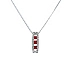 Mặt dây chuyền vàng đính ruby và kim cương