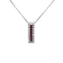 Mặt dây chuyền vàng đính ruby và kim cương