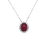 Mặt dây chuyền vàng đính ruby và kim cương