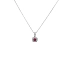 Mặt dây chuyền Ruby đính kim cương trắng vàng