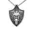 Mặt dây chuyền bạc đính đá sapphire trắng và đá spinel đỏ Zancan Vendetta EXC530