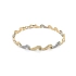 Vòng tay làm từ vàng kết hợp với zircon