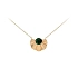 Vòng cổ bằng vàng với đá malachite