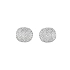 Khuyên tai bằng vàng trắng đính đá zircon trắng