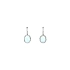 Vòng tai vàng trắng đính ngọc opal
