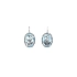 Vòng tai vàng trắng đính đá topaz