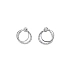 Vòng tai vàng với đá zircon trắng