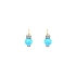 Vòng tai vàng đính ngọc opal và zircon